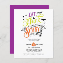 HAUSHALT Essen Drink und Beängstigend Halloween Ba