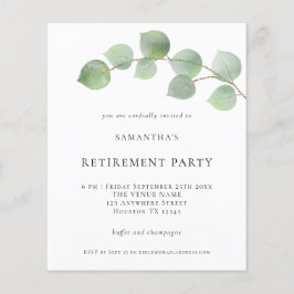 Haushalt Eukalyptus Pensionierung Party Einladung