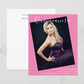 HAUSHALT - FOTO von Quinceanera Einladung zur Ankü