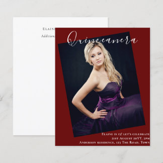 HAUSHALT - FOTO von Quinceanera Einladung zur Ankü