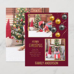 HAUSHALT FOTO Weihnachten Gruß Gold
