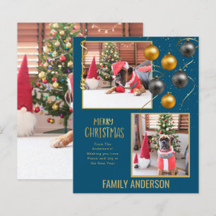 HAUSHALT FOTO Weihnachten Gruß Gold