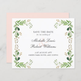 HAUSHALT Grüne Blätter Sommerhochzeit spart das Da