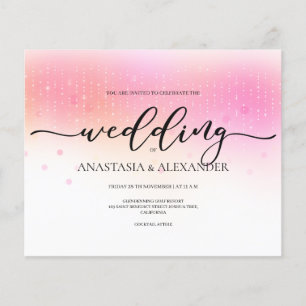 HAUSHALT Hochzeit Einladung. Einladung Flyer
