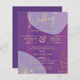 HAUSHALT Hochzeit laden Lavendel Lila Gold