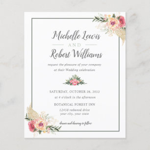 HAUSHALT Hübsch-Weißrosa-Blumenhochzeit