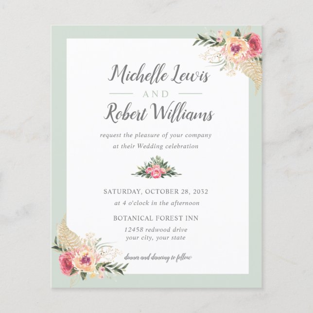 HAUSHALT Hübsche Heirat und Rosa Blumenzehen (Vorderseite)