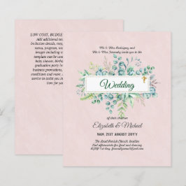 Haushalt KATHOLIC Christlich WEDDING Greenery bitt