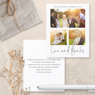 HAUSHALT Liebe Danke 3 Fotos Hochzeit Vielen Dank