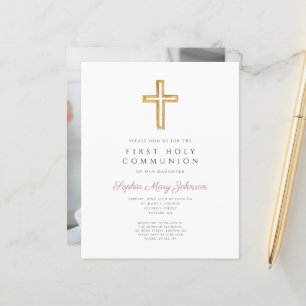 Haushalt Mädchen religiöses Kreuz Erste Kommunion 