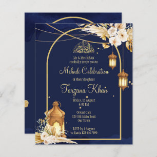 Haushalt Mehndi laden arabische Laternen goldenen 