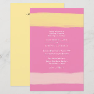 HAUSHALT Moderne Colour Swash Hochzeit einladen A9