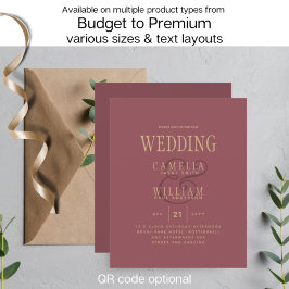 HAUSHALT Moderne Dusty Rose Pink Gold Hochzeit