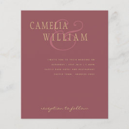 HAUSHALT Moderne Hochzeit Dusty Rose Pink Gold Ein