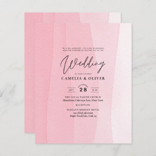 HAUSHALT Modernes, rosa Ombre Wedites