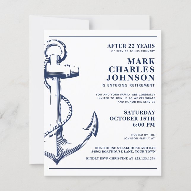 Haushalt Nautische Anker-Flottenruhestand (Vorderseite)