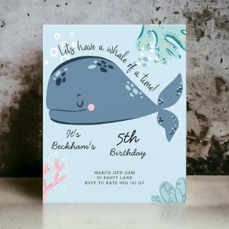 HAUSHALT Niedlicher "Wal of a time" - Einladung zu