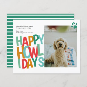 HAUSHALT Personalisiert Happy Howlidays Weihnachte