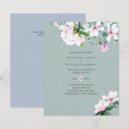 HAUSHALT Pink Magnolias Sage Eukalyptus Blue Weddi