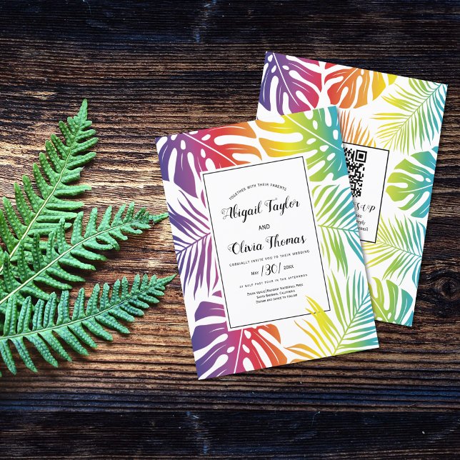 HAUSHALT Rainbow Homosexuelle Hochzeit Einladung (Von Creator hochgeladen)