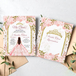HAUSHALT Rosa Blumenprinzessin Goldener Bogen Quin
