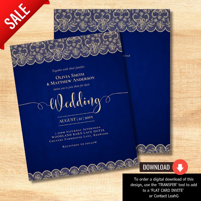 HAUSHALT Rustikale BLUE Gold Spitzen Bauernhof Hoc (Von Creator hochgeladen)