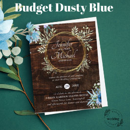 HAUSHALT Rustikale Dusty Blue Floral Wedite