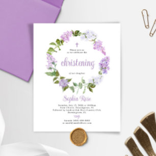 Haushalt Rustikale Lilac-Blume feiern Einladung