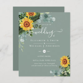 HAUSHALT Rustikale Sonnenblumen Eukalyptus-Blätter