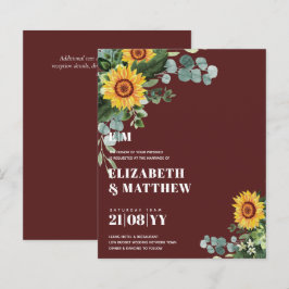 HAUSHALT Rustikale Sonnenblumen Moderne Hochzeit v