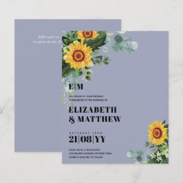 HAUSHALT Rustikale Sonnenblumen Moderne Hochzeit v