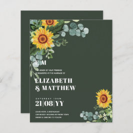 HAUSHALT Rustikale Sonnenblumen Moderne Hochzeit v