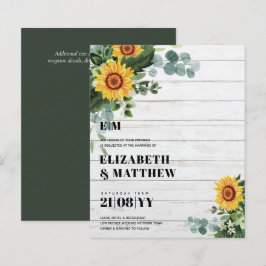 HAUSHALT Rustikale Sonnenblumen Moderne Hochzeit v