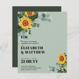 HAUSHALT Rustikale Sonnenblumen Moderne Hochzeit v