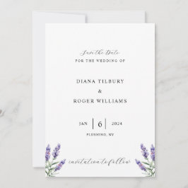 Haushalt Rustikaler Lavendel Save The Date