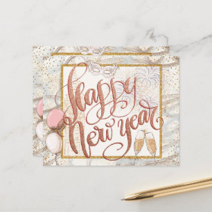 HAUSHALT Script Champagne Balloons Frohes Neues Ja