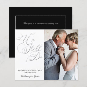 HAUSHALT Silver Foil Wedding Jubiläum Vow Erneueru