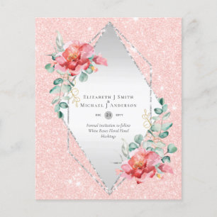 HAUSHALT SPAREN DIE DATEN - Weiße Rosen Blumenbeet Flyer