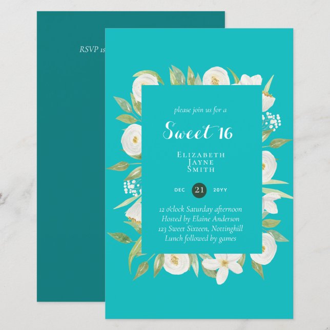 HAUSHALT Süß 16, 16. Geburtstag Blumenladen (Vorne/Hinten)