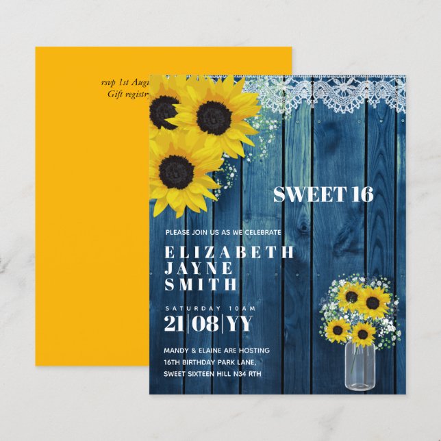 HAUSHALT Süß 16, 16. Geburtstag Blumenladen (Vorne/Hinten)