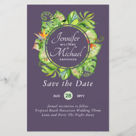 HAUSHALT Tropischer Leaf Hawaiian Luau Hochzeit