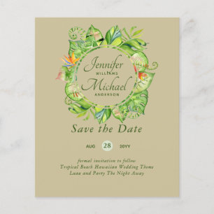 HAUSHALT Tropischer Leaf Hawaiian Luau Hochzeit