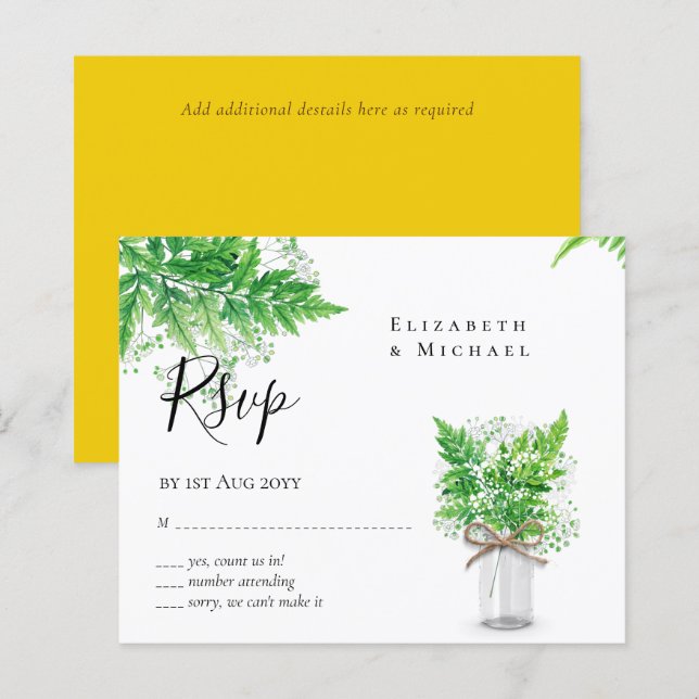 HAUSHALT UAWG Rustikale Hochzeit im Grünen (Vorne/Hinten)