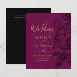 HAUSHALT Vintager Garten Leaf Classic Wedding Einl