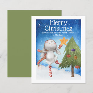 HAUSHALT Weihnachten Bunny Rabbit Dekorationsbaum