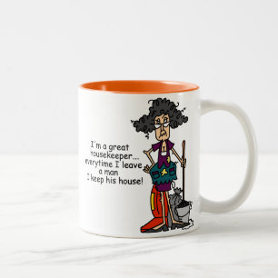 Haushälterin-Spaß Zweifarbige Tasse