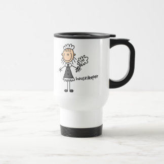 Haushälterin-Strichmännchen-Tasse Reisebecher