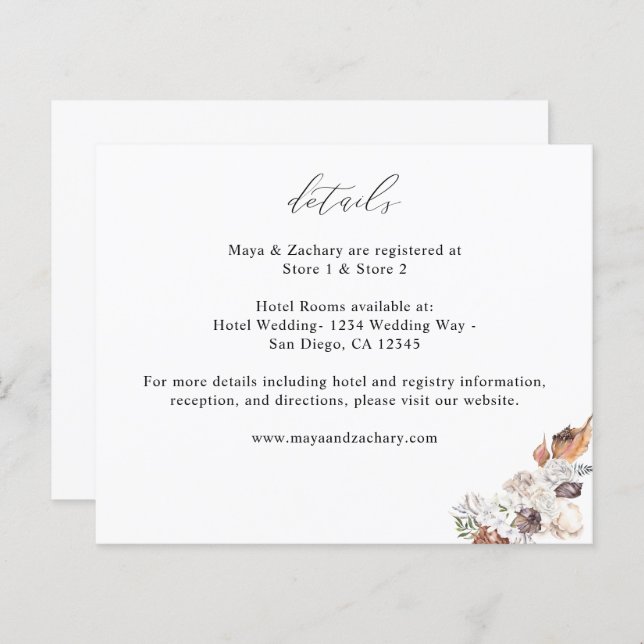 Haushaltsaugen und weiße Blumendetails (Vorne/Hinten)