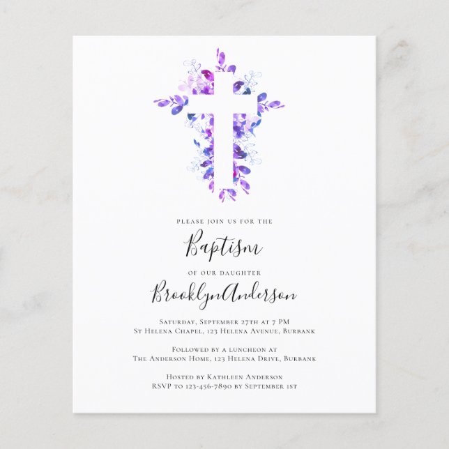 HAUSHALTSBaptismus | Eukalyptus Cross (Vorderseite)