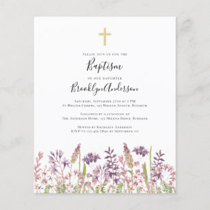 HAUSHALTSBaptismus   Wildblume Cross